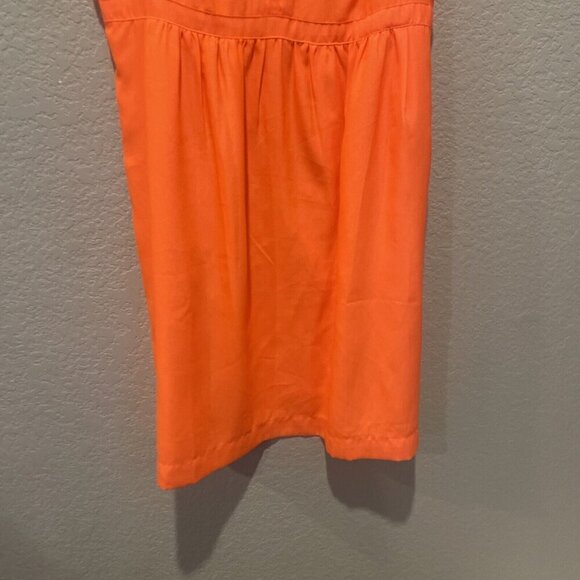 J Crew Factory Womens Ladies Cami Dress 43785 Coral Size 8 Pockets Lined Summer - Picture 2 of 13